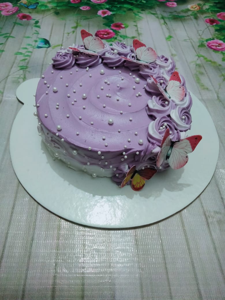 Purple Butterfly Cake